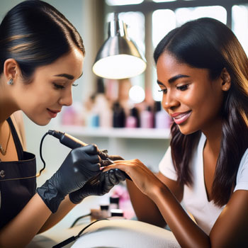 Applicazioni smalto semipermanente alle unghie delle mani